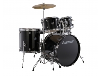 Ludwig LC170 Accent Fuse Black com pratos e banco Ludwig LC170 Accent Fuse Black com pratos e banco